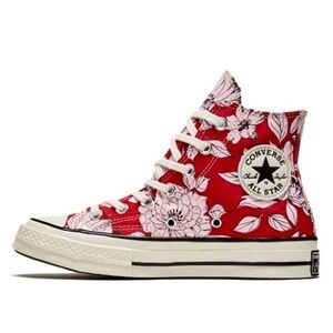 CONVERSE Chuck Taylor 70 Vintage Floral Hi Top Sneaker University Red M 6/W 8